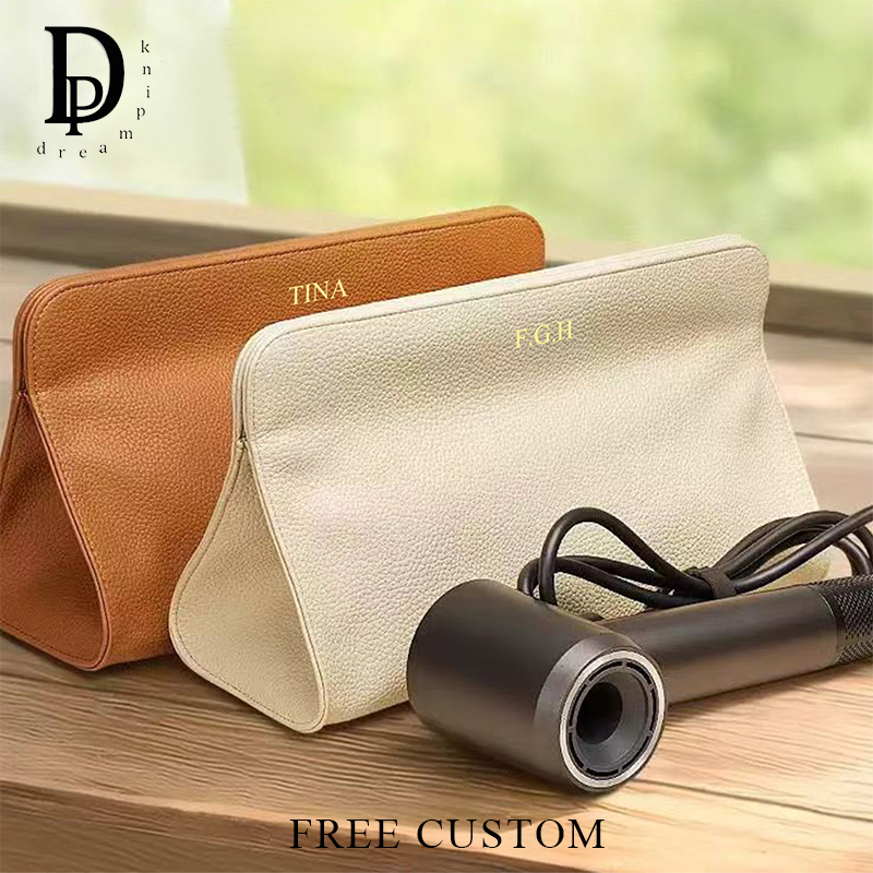 Luxury Skincare Women - Tas Penyimpanan Pengering Rambut Kulit PU