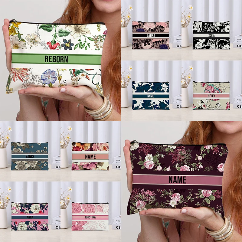 Luxury Skincare Women - Tas kosmetik wanita nama bunga trendi