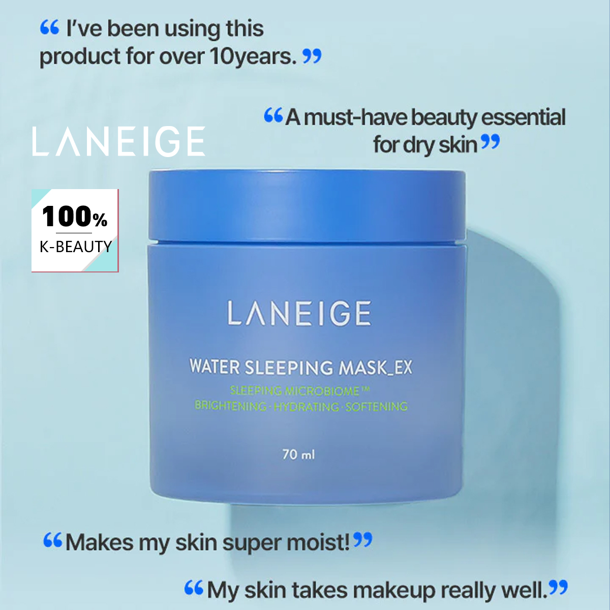 Luxury Skincare Korea - LANEIGE Water Sleeping Mask 70ml, Hidrasi