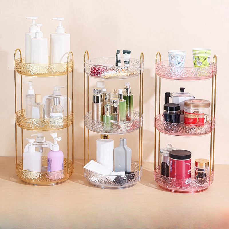 Luxury Skincare Containers - Kotak penyimpanan kosmetik putar mewah dapat