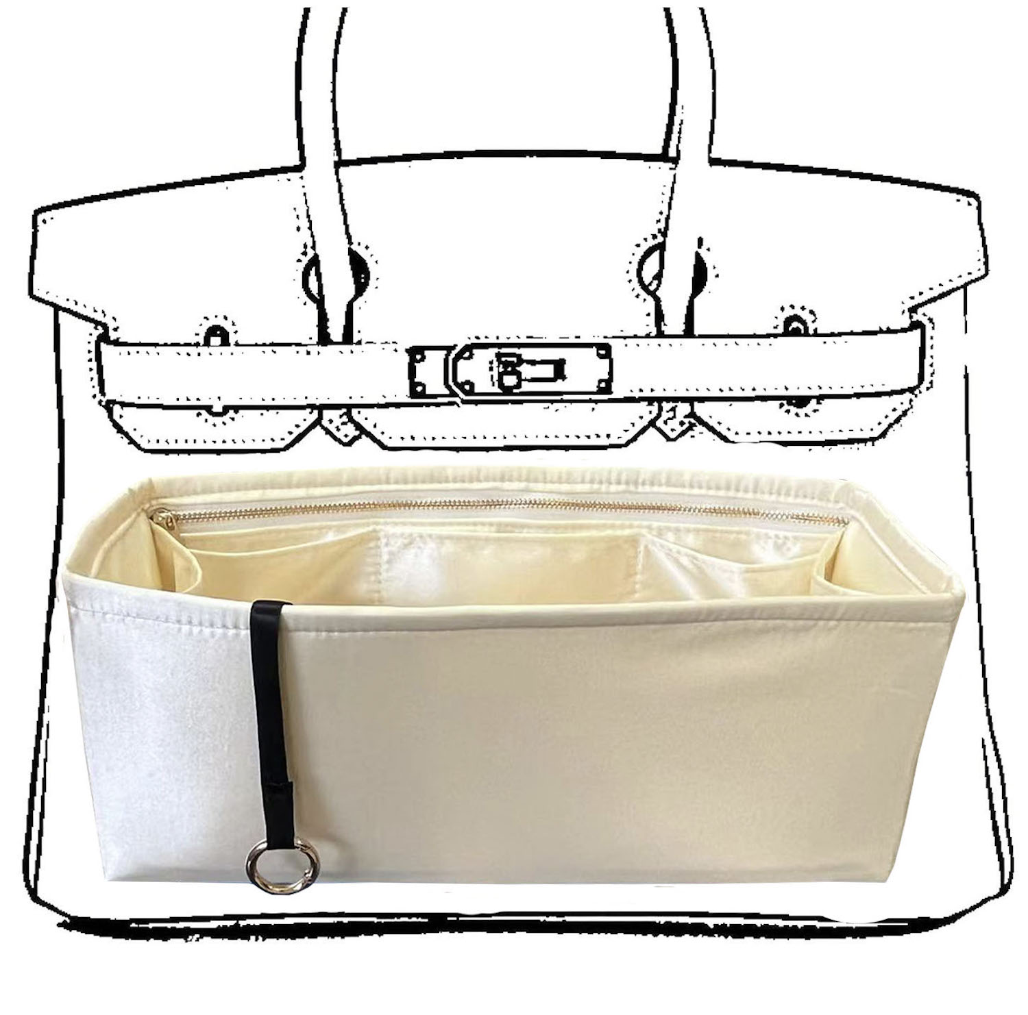 Organizer Tas Birkin S 25 30 3 - Luxury Skincare Women ulasan dan harga